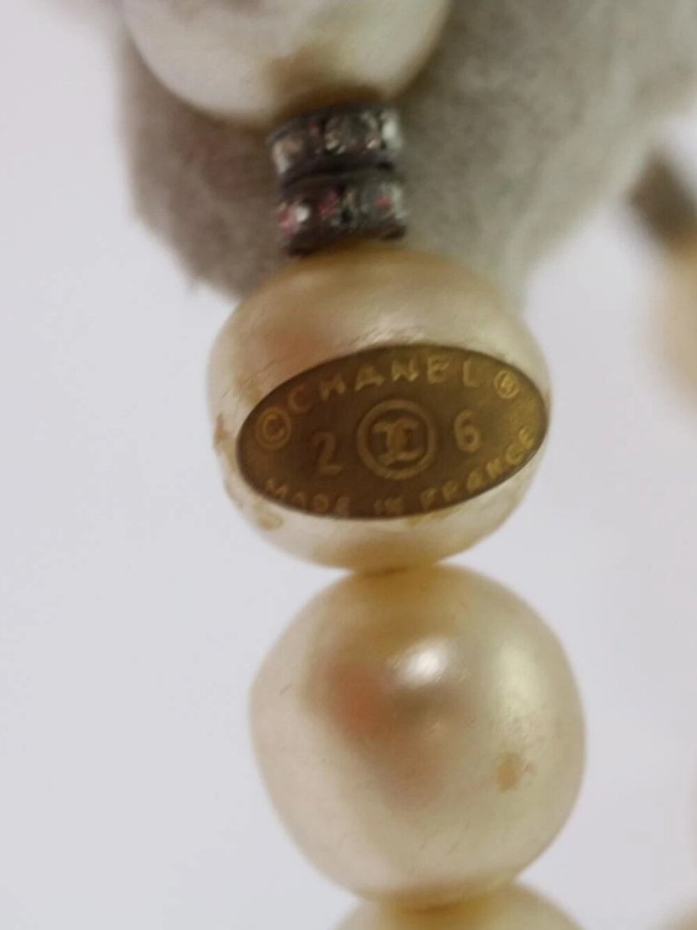 CHANEL Pearl Bracelet metal White CC - Picture 7 of 8